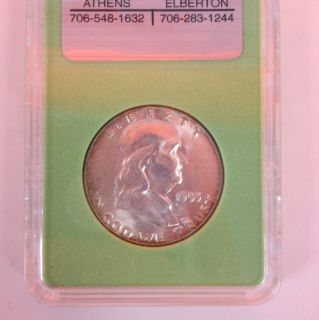 1955 Benjamin Franklin Silver Half Dollar