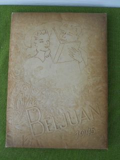 1945 Bellaire Ohio H.S. Yearbook Annual Beljuan