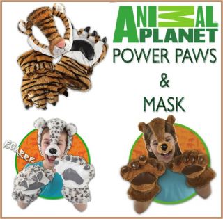 ANIMAL PLANET PAWS CLAWS FACE MASK SET REALISTIC SOUND KIDS CHILDREN 
