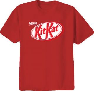 kit kat chocolate bar funny classic new red t shirt