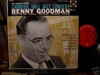 Benny Goodman 1938 Carnegie Hall Concert Vol 3 LP