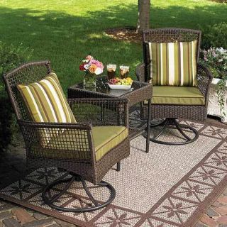 home garden furniture bali 3 piece swivel rocking outdoor patio bistro 