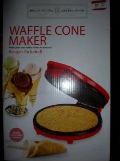 sensio bella cucina 13468 waffle cone maker red