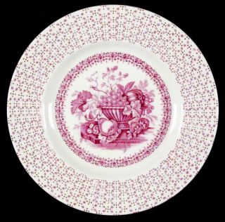   empire porcelain co pattern beverley red piece salad plate size 8