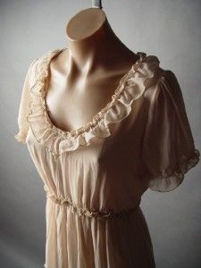 Romantic Victorian French Maiden Belle Marie Antoinette Ruffled 