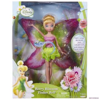 Disney Fairies 9 Feature Doll Berry Blossom Tink Flower Scents Doll 