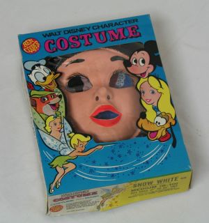 Snow White Costume Mask Ben Cooper medium (8 10)Original Box Disney 