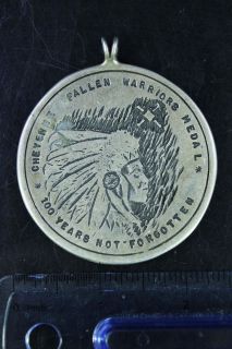   Cheyenne Fallen Warriors Medal Ben Nighthorse Sterling Pendant