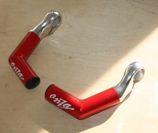 Rare Vintage Onza Shorty Welded Mountain Bike Bar Ends   Red