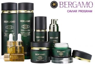 Korean Cosmetics] BERGAMO CAVIAR PROGRAM SET 9pcs_Anti Aging_Luxuries 