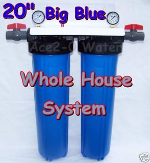 Big Blue Dual 20 Whole House Water Ro System w Filters