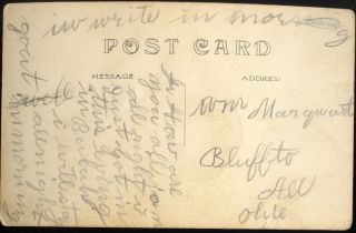 Benzonia Michigan MI High School RPPC Early 1900s Postcard