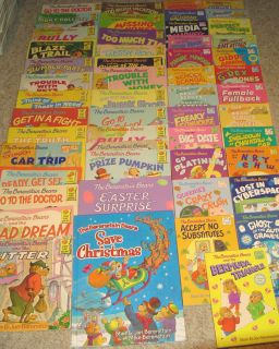 Huge Lot 50 Berenstain Bears First Time Chapter Books Berenstein 