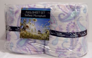 New Berkshire Paisley Microplush Fleece Sheet Set Full