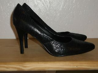 womens ann marino black high heel shoes size 6 new