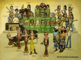 1974 PLAYBOY ALL STAR BAND, Neil D, Elton John, Paul McCartney, Allman 