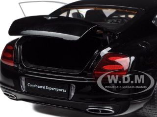 Bentley Continental Supersports Black 1 18 Diecast Model Car by Welly 