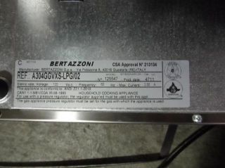 Bertazzoni A304GGVXSLPG 30 Master Series Gas Range Retail $2 949 