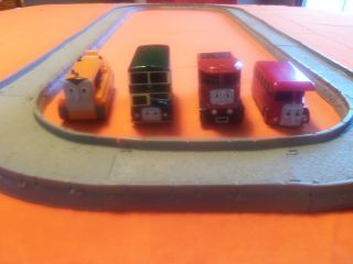   Train Trackmaster Set Terence,Bertie,Tomy,& Bulgy with 12 piece track
