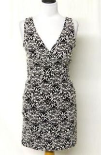 Valerie Bertinelli Size 10 M Black White Lace Bodycon Bandage Dress 