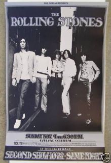 Rolling Stones Bill Graham Poster BG 201 Oakland 1969