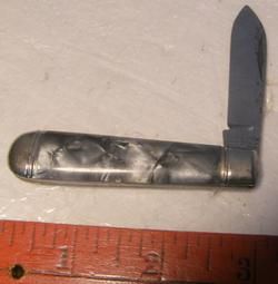 Vintage Richards Sheffield England Knife w Mother of Pearl Finish 