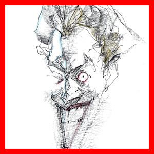 JOKER Batman BILL SIENKIEWICZ Dark Knight ORIGINAL ART Sketch 