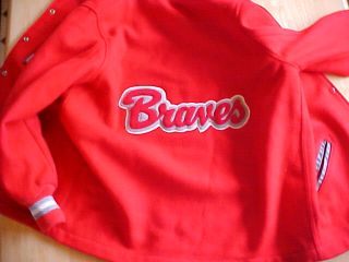 Bethel High School Letterman Jacket Red Michelle Braves
