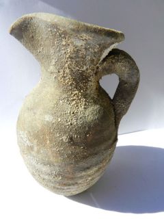 Biblical Ancient Antique Jar Holy Land Roman Herodian Clay Pottery 