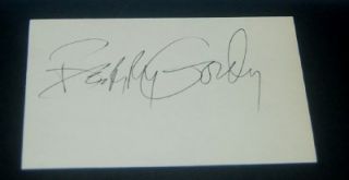 Motown Founder Berry Gordy Jr Signed Card and Great Print