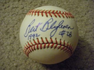 Originial Autographed Bert Blyleven Baseball Superb Condition