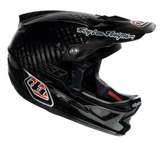   Lee Designs D3 Carbon Fiber CF Bicycle Helmets Pinstripe Black Small S