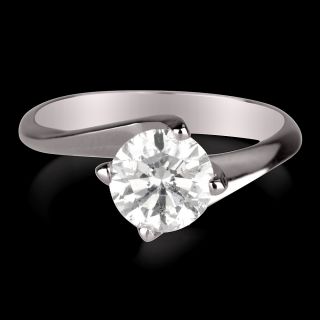 ct d si diamond engagement ring white gold 14k