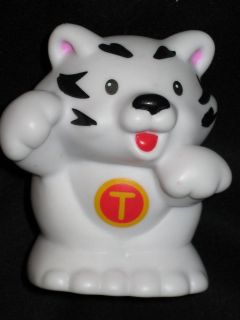 Fisher Price Little People Figure Animal Alphabet Zoo WHITE TIGER T 