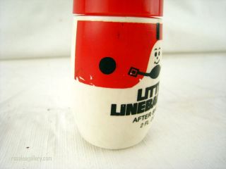 Little Linebacker Aftershave bottle   empty vintage W Braun Co, Luzier 