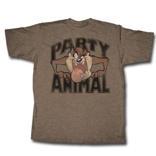 Tasmanian Devil Taz Party Animal Vintage Style Tee Shirt Adult Sizes S 