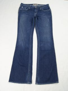 Big Star Dark Maddie Boot Cut Stretch Jeans Size 32  JN967SB