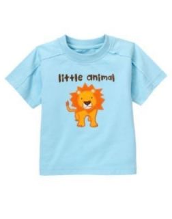   Safari Blue Top/Shirt Lion Little Animal Infant/Toddler Size NEW
