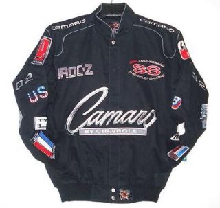 SIZE 4XL GM Chevrolet Camaro Embroidered Racing Cotton Twill Jacket 