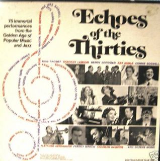 Echoes of The Thirties 5 LP Set Louis Prima Bing Crosby