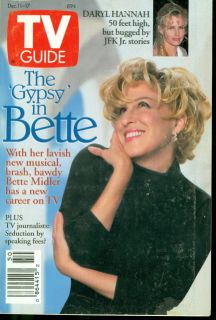 1993 TV Guide Bette Midler Gypsy Daryl Hannah Bugged