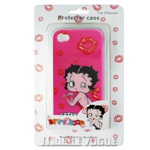 Betty Boop Hard Cover Case for Apple iPhone 4 4S Hot Pink
