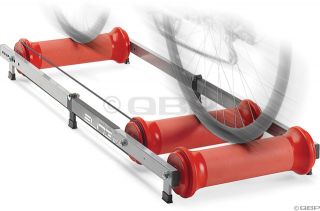 Elite Parabolic PVC Folding Rollers Silver Bike New