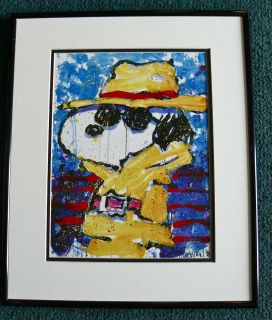 TOM EVERHART PEANUTS SNOOPY BEVERLY HILLS FRAMED PROMO PRINT CHARLES 