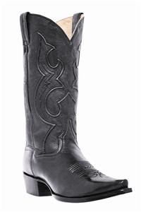 New Dan Post Mens Bexar Cowboy Leather Snip Toe Black Boots 13 D 
