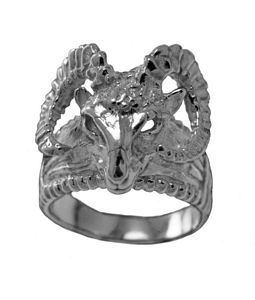   Horoscope RAM Zodiac Sign Ring Real Sterling Silver Jewelry
