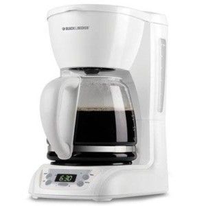 Black and Decker White 12 Cup Digital Coffee Maker Programmable 