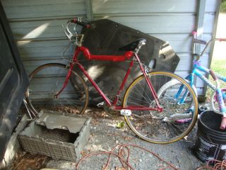 red vintage schwinn bike bicycle 26 in CALIENTE altered will sell 