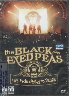 THE BLACK EYED PEAS, LIVE FROM SIDNEY TO VEGAS. FACTORY SEALED DVD. IN 