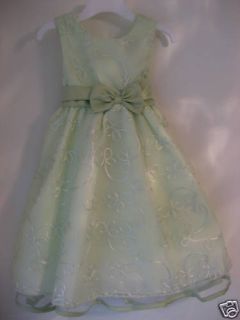 RARE Editions Light Green Easter Summer Dress Girl 4T N